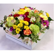 I am waiting for you summer! - colorful flower box L
